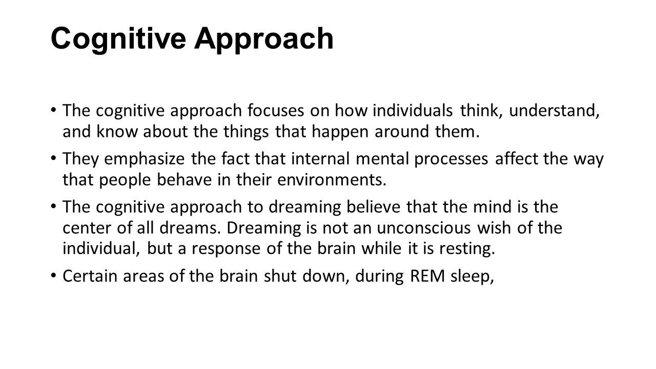 The cognitive discount theory of dreaming