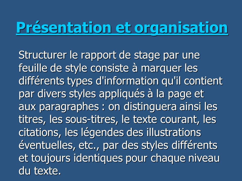 Doc Kacem Basfao Reussir Son Stage Et Son Rapport De Stage De Fin D Etudes Licence Metiers Du Livre Source Retravaillee Ppt Telecharger