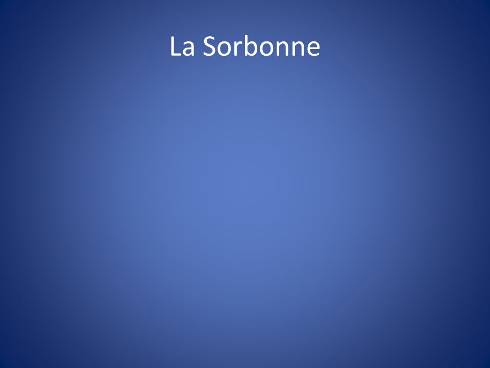 La Sorbonne