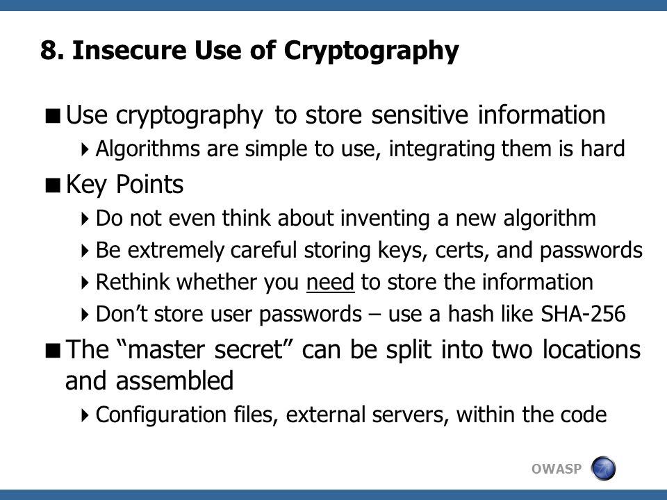 Copyright © The OWASP Foundation Permission is granted to copy ...